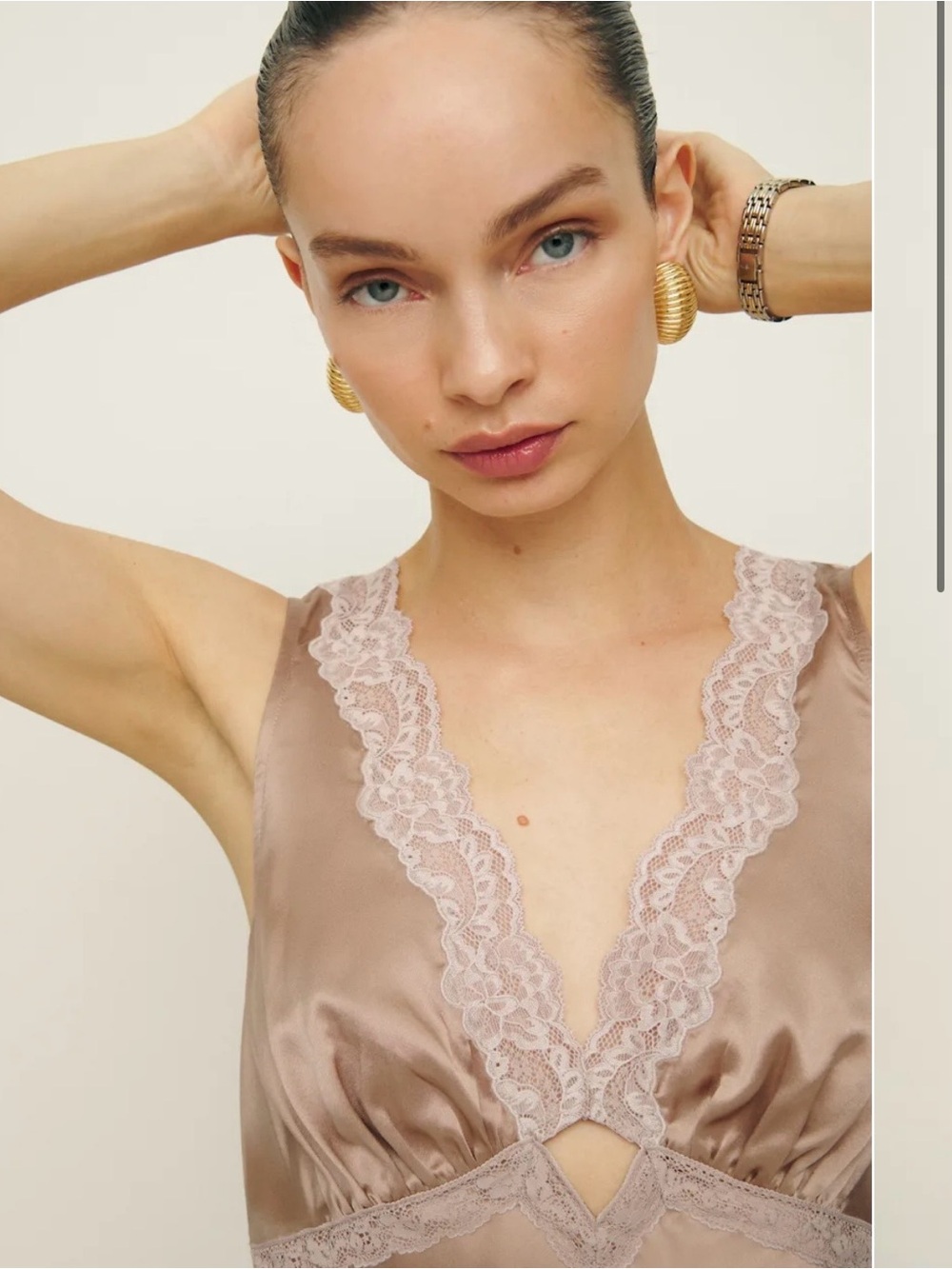 Reformation Aliceyn Silk Top - Sold Out Online / New With Tag!!!
